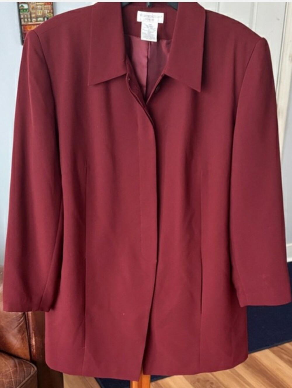Worthington Woman, Burgundy Red Women's Blazer Jacket, 20W